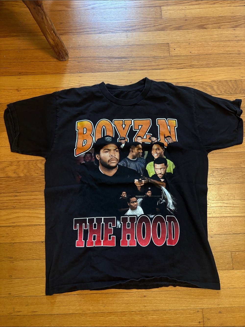 Black 'Boyz N The Hood' Graphic Tee